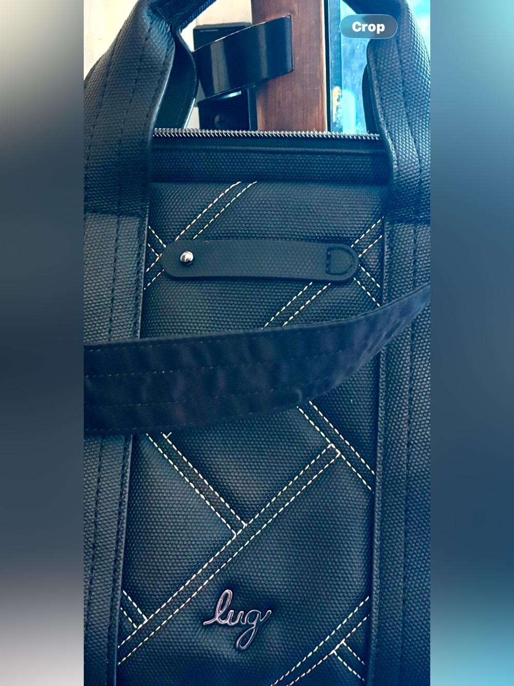 lug Dory Quilted Black  Bag with Detachable Strap - Picture 2 of 8